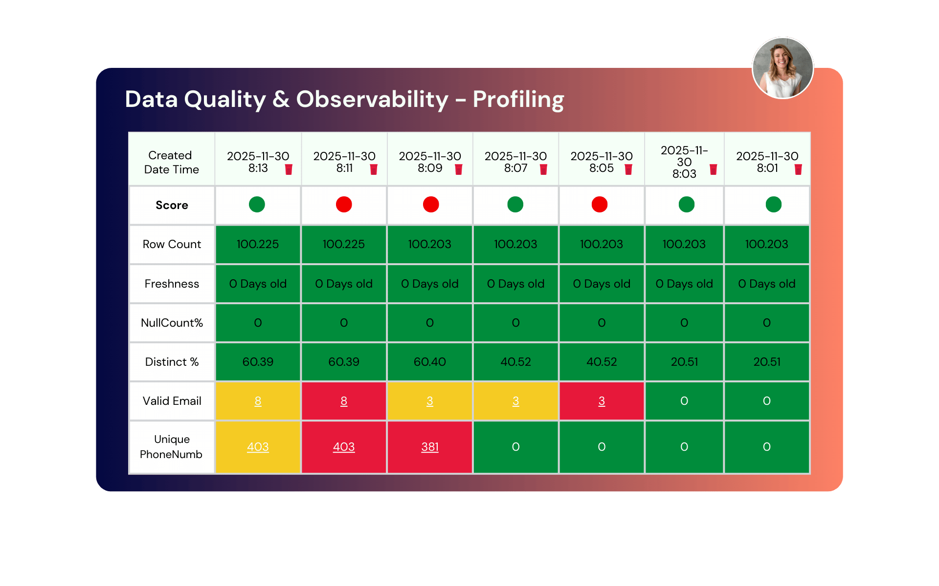 Data Quality screenshot